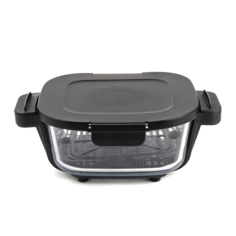 4.0L+1.5L Portable Glass Air Fryer
