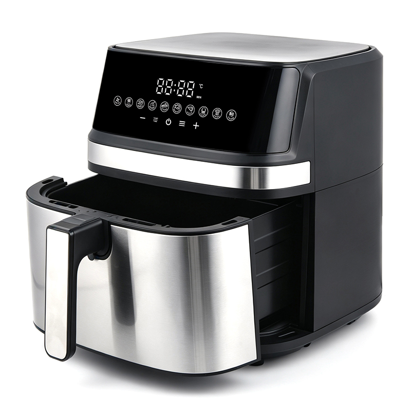 8L Digital Air Fryer with Screen and Double Heating Element
