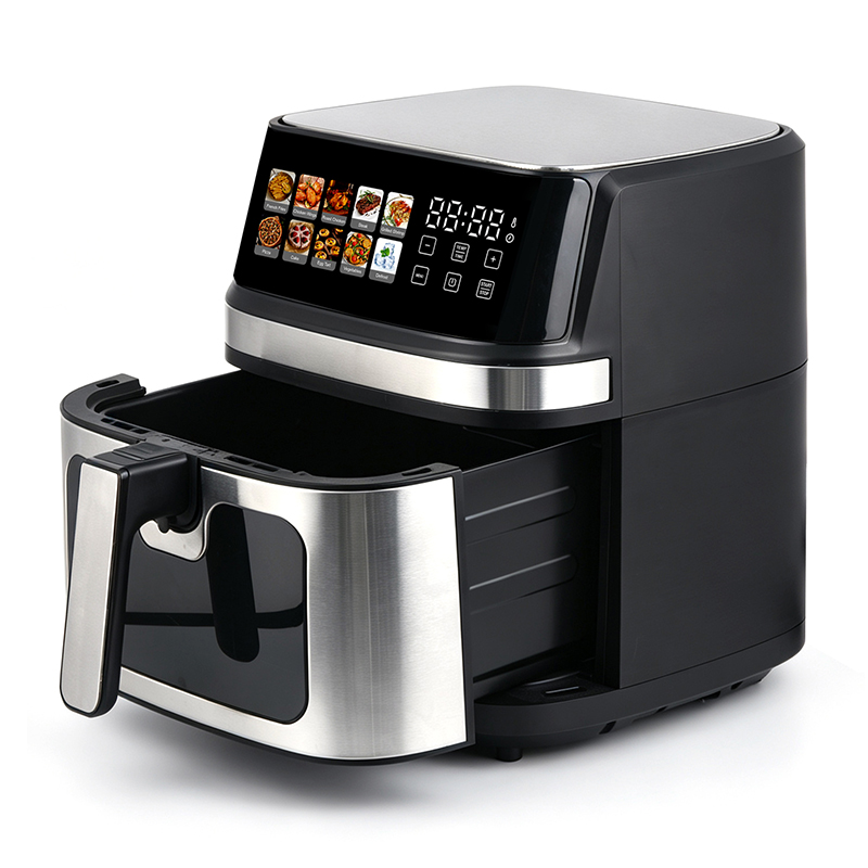 8L Clear View Digital Air Fryer with Double Heating Element