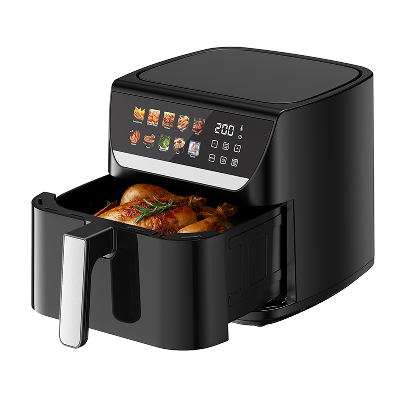 8L Touch Screen Air Fryer with metal inner cavity