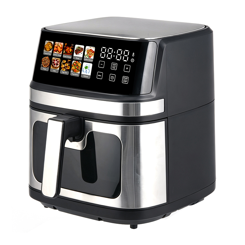 8L Clear View Digital Air Fryer with Double Heating Element