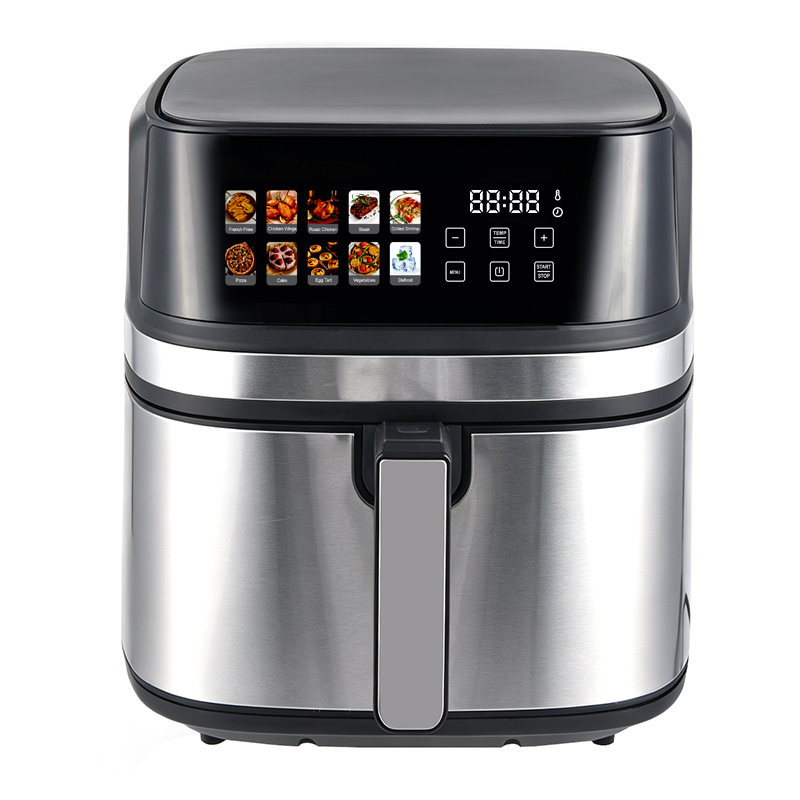 8L Plastic Top Cover Digital Air Fryer